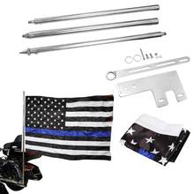 Motorcycle Rear Side Flag Pole Luggage Rack Mount Bracket America Flag For Harley Touring Electra Glide Sportster Bobber Chopper 2024 - buy cheap