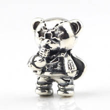 Lovely Singing Bear Charm Beads Silver 925 Original Beads Fit Original Bracelet Jewelry Bead for Jewelry Making Bead Pendants 2024 - buy cheap