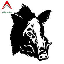 Aliauto Interesting Car Sticker Wild Pig Face Vinyl Motorcycle Black Silver Creative Personality Accessories PVC Decal,19*13cm 2024 - buy cheap