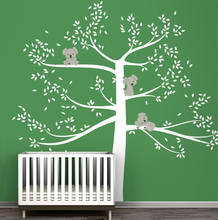 Pegatinas de pared de árbol de Koala de gran tamaño, calcomanía de pared no tóxica DIY, decoración de habitación de bebé y niños, gran oferta, papel tapiz, póster, murales hechos a mano Q51 2024 - compra barato