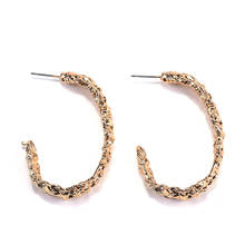 2020 New ZA Geometric Half Circle Drop Earrings Women Brand Statement Metal Feel ZA Earrings Jewelry For Women Fashion Simple 2024 - buy cheap