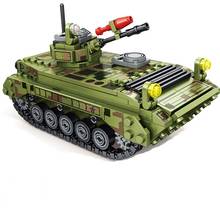 Brinquedo de blocos de construção diy, série militar de veículo de recomendação para meninos, blocos de construção de brinquedo 2024 - compre barato