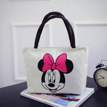 Bolso informal de lona con estampado de dibujos animados de Disney, bolsa de almuerzo para estudiantes, bolsos de hombro para niños y niñas 2024 - compra barato