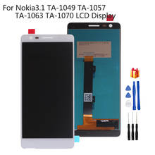 Для Nokia 3,1 ЖК-дисплей инструмент для ремонта сенсорного экрана в сборе Запчасти для Nokia 3,1 TA-1049 TA-1057 TA-1063 TA-1070 Оригинальный ЖК-экран 2024 - купить недорого