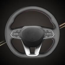 Trenza automática en las cubiertas del volante para Hyundai Santa Fe 2019, cubiertas de ruedas trenzadas de coche, accesorio Interior de estilo de coche, bricolaje 2024 - compra barato