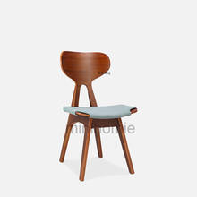 Solid Wood Dining Chairs Kitchen Furniture Designer Nordic Creative Simple Dining Chair Backrest Leisure Chair Wooden Chair mc 2024 - buy cheap