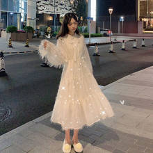 Vestido feminino estilo sino, vestido de tamanho médio sob o joelho com fecho 2024 - compre barato