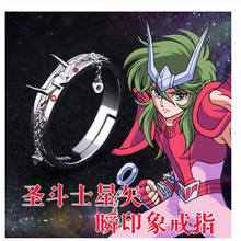 Anime Ring Saint Seiya Cloth Myth Andromeda 925 Sterling Silver Finger Ring Fashion Jewelry Adjustable Cosplay Props Xmas Gift 2024 - buy cheap