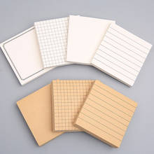 80 Sheets Office School Memo Pad Blank Horizontal Grid Planner Notepad To Do List Time Sticky Office School Supplies Stationery 2024 - buy cheap