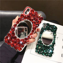 Fashion DIY Full Bling Crystal Diamond Makeup Mirror Case Cover For Samsung Galaxy Note 20 10 9 8 S20 Ultra S10E S10 S9 S8 Plus 2024 - buy cheap