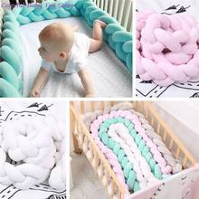 2M Baby Colorful Soft Knot Pillow Braided Crib Bumper Decorative Bedding Cushion Knot Pillow Beanies  Kids Christmas Gift 2024 - buy cheap