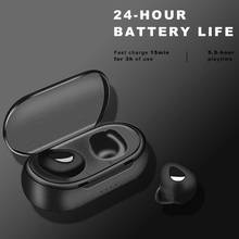 Y20 Bluetooth наушники мини-Беспроводной гарнитуры для игр спортивные гарнитуры 5,0 стерео звук наушники 2024 - купить недорого