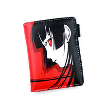 Japanese Anime Hell Girl PU Short Wallet Enma Ai Anime Coin Purse 2024 - buy cheap