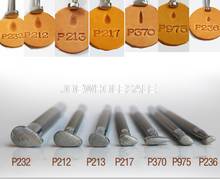 Японский кожаный инструмент, ремесленные инструменты для печати P370/P232/P212/P213/P217/P975/P236, кожаный металлический штамп 2024 - купить недорого