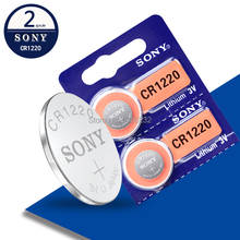 2 шт./лот, оригинал, для SONY CR1220, кнопочные батареи CR 1220, 3 в, литиевая батарея для монет, BR1220, DL1220, ECR1220, LM1220 2024 - купить недорого