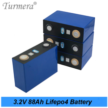 Turmera 3.2V 88Ah Lifepo4 Rechargeable Battery Lithium Iron Phosphate Cell to 12V 24V 48V Uninterrupted Power Supply 16Piece/Lot 2024 - buy cheap