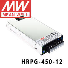 Оригинал, MEAN WELL HRPG-450-12, 12 В, HRPG-450 А, meanwell 450, 12 В, Вт, с одним выходом, с функцией PFC, источник питания 2024 - купить недорого