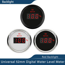 New Car Boat 52mm Digital Water Level Gauge Meter 0-190ohm 240-33ohm With Red Backlight 9-32V Waterproof 2024 - buy cheap