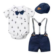 Conjunto de ropa de verano para bebé de 0 a 24 meses, traje Infantil para bautismo de cumpleaños, 3 uds. 2024 - compra barato
