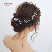 YouLaPan HP35 Wedding Hair Accessories Bridal Headpiece for Bride Pearl Hairpiece Bridal Wedding Headband Wedding Hair Pieces 2024 - buy cheap