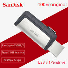 Sandisk Pen Drive 128GB  256GB SDDDC2 Extreme high speed Type-C USB3.1 Dual OTG USB Flash Drive 64GB 130M/S PenDrive 32GB 2024 - buy cheap