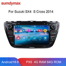 Radio con gps para coche, reproductor multimedia con Android 10, 4 + 128G, ocho núcleos, unidad central, carplay, DSP, para SUZUKI sx4, s-cross, 2014-2018 2024 - compra barato