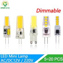 led g4 lamp g9 led bulb 12V 220V Dimmable bulb 2835 SMD 3W 6W 9w g4 g9 led COB LED Lighting replace Halogen Spotlight Chandelier 2024 - buy cheap