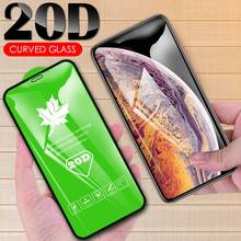 20D cubierta completa de vidrio templado para iPhone 8 7 6 6S Plus XS X XR SE 2020 13 12 mini 11 Pro Max Protector de pantalla película protectora 2024 - compra barato