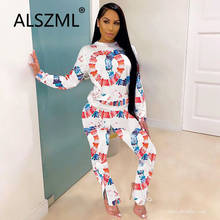 Fall Winter O Neck Tracksuit Full Sleeve 2 Pieces Clothes Suit Two Pieces Tops And Long Pant Outfits 2024 - buy cheap
