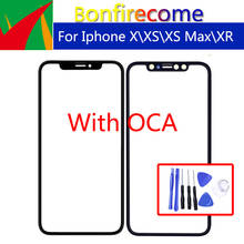 Panel de pantalla táctil para iphone X/ XS Max /XR, cristal exterior lcd frontal con cinta táctil OCA 2024 - compra barato