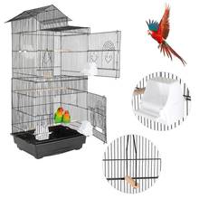 Bird Cage Metal Bird House Iron Parrot Cage Bird Cage Accessories Airy Mesh Parrot Net Breeding Cage Nest Bed Pigeon Supply HWC 2024 - buy cheap