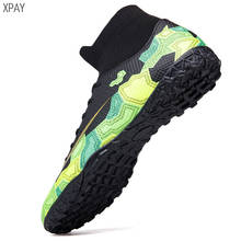 2020 Soccer Shoes For Men Football Boots Kids High Ankle Soccer Cleats Waterproof Sport Sneakers Futsal Shoes 2024 - купить недорого