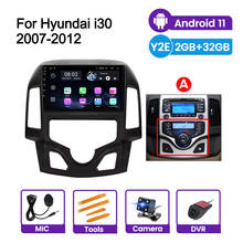 Radio con GPS para coche, reproductor Multimedia con Android, BT, WIFI, 2.5D, 2 din, USB, para Hyundai I30 2006 2007 2008 2009 2010 2011 2024 - compra barato