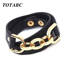 Simple vintage Charm wrap Leather Bracelet & Bangles Original Multi-layer Winding Act Role Ofing Tasted Jewelry Gifts 2024 - compre barato