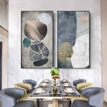 Абстрактные камни картины желтые линии постеры и принты Nodic настенные художественные картины для гостиной столовой домашний декор 2024 - купить недорого