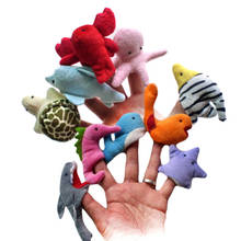 10Pcs Family Puppets Cloth Finger Baby Educational Hand Doll Cartoon Animals Toy 2024 - buy cheap