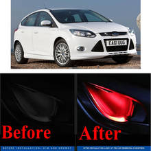 4pc CF style stickers on cars interior inside door handle atmosphere lamp for ford focus 2 3 fiesta kuga mondeo ecosport ranger 2024 - buy cheap