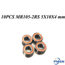 10 Uds ABEC-3 MR105-2RS MR105RS MR105 2RS MR105 RS 5X10X4mm naranja sellado en miniatura de alta calidad rodamiento rígido de bolas 2024 - compra barato