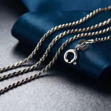Ожерелье из стерлингового серебра 925 пробы, Женское Ожерелье-чокер 40 см, 70 см, длинные цепи из тайского серебра S925 2024 - купить недорого