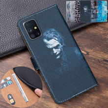 clown Flip Book Case on For Galaxy A71 Covers Samsung galaxy A71 Wallet Leather Case For Galaxy a 71 A715F Soft TPU Phone Coque 2024 - buy cheap