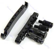 Guitar Tune-O-matic Bridge Tailpiece Tail  Style Set Black Whosale&Dropship 2024 - buy cheap