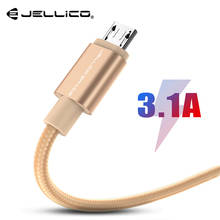 Jellico Micro USB кабель 3.1A Быстрая зарядка USB кабель для передачи данных Шнур для samsung S7 Xiaomi RedmiAndroid телефонный кабель Micro USB зарядное устройство 2024 - купить недорого