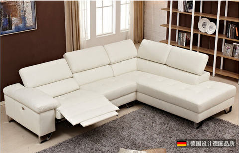Living Room Sofa L Shape Corner, Leather Sectional Sofas With Recliners