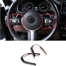 Real Carbon Fiber Steering Wheel Trim Sticker Fit For BMW 1 Series 3 Series X1 X2 X5 X6 M3 M4 MSport Wheel Decoration Cover 2024 - buy cheap