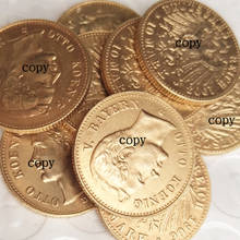 Germany Bavaria 10 Mark Full set(1902-1913) 8pcs Gold Plated Copy Coins 2024 - buy cheap