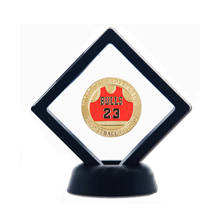 Regalo de decoración del hogar de Michael Jordan, la mejor colección de monedas doradas para fanáticos de JORDAN con marco de plástico 2024 - compra barato