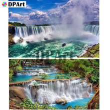 Pintura diamante 5d completa quadrada/redonda paisagem cascata daipor pintura bordada ponto de cruz mosaico diy imagem m798 2024 - compre barato