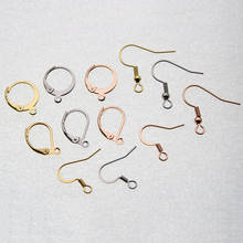 20pcs/lot Stainless Steel French Earring Hook Wires Clasps Silver Rose Gold Earring DIY Jewelry Making Findings Accessories 2024 - buy cheap