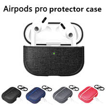 Cover For Airpods Pro Case Luxury Fabric PC Hard Air Pods Earphone Protector Cute Accessories with Keychain For Airpodspro Cases 2024 - buy cheap