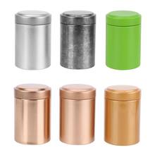 Mini Tea Caddy  Seal Tea Box Cans Kung Fu tea Sealed Cans Teaware Portable Kitchen Accessories Alloy Dried Fruit Collection 2024 - buy cheap